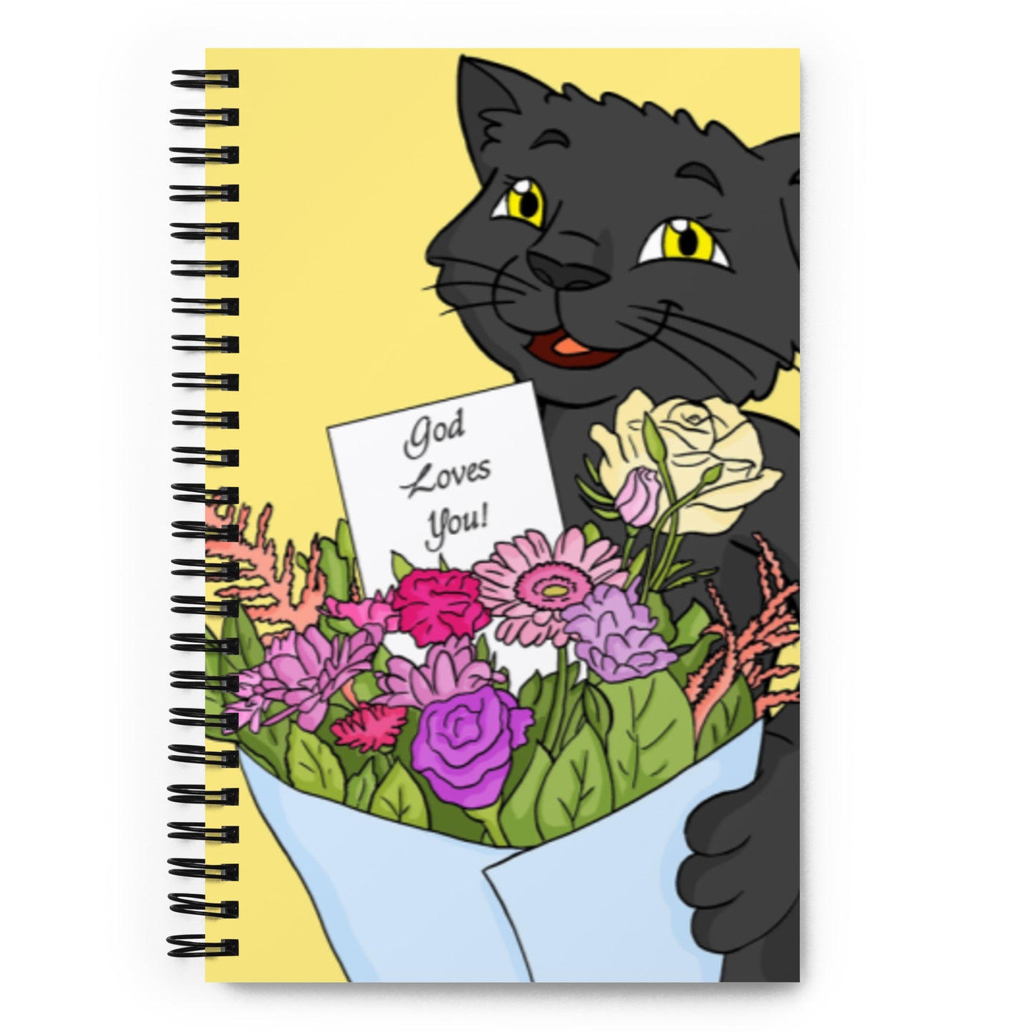 Pooks, Boots and Jesus God Loves You Spiral notebook