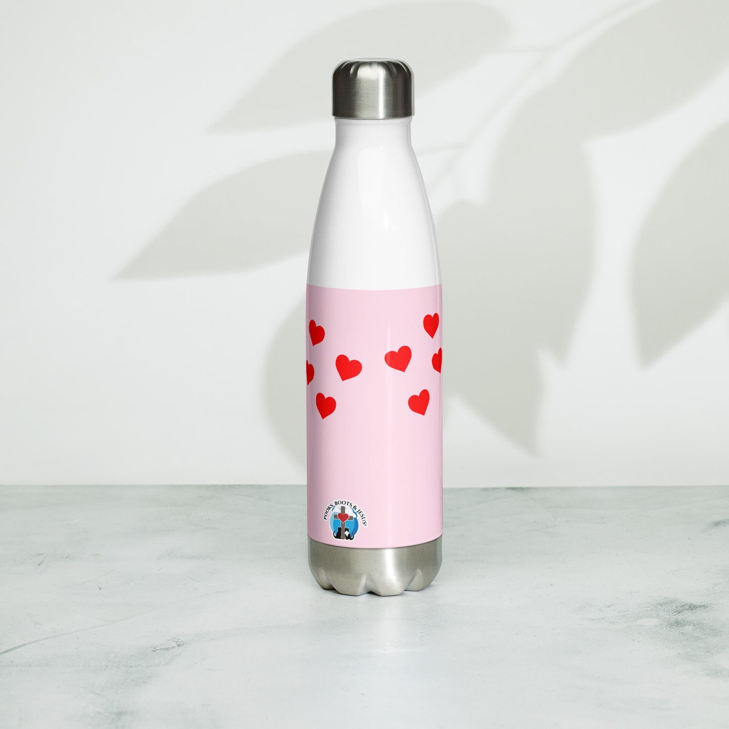 Pooks, Boots and Jesus Faith Stainless Steel Water Bottle