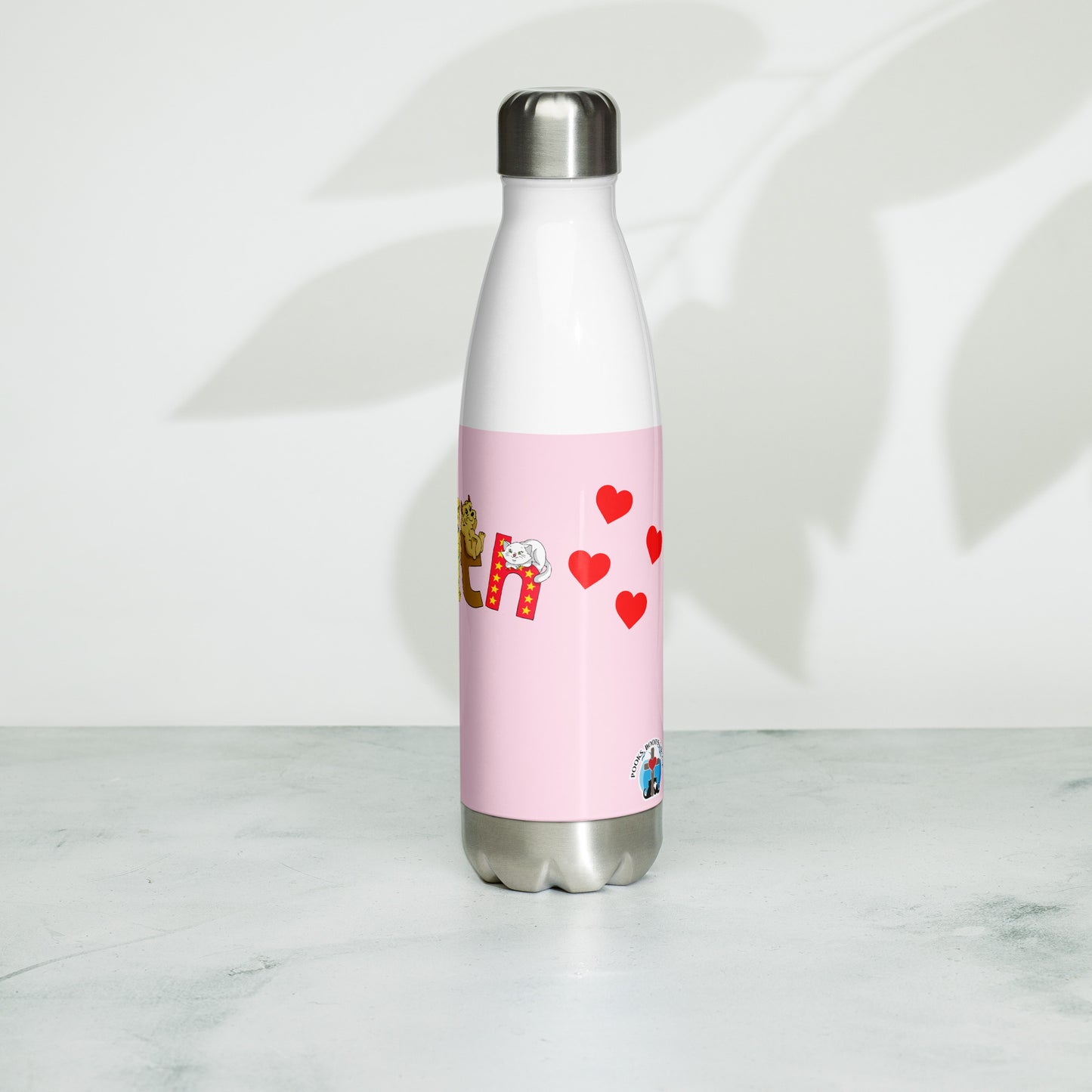Pooks, Boots and Jesus Faith Stainless Steel Water Bottle