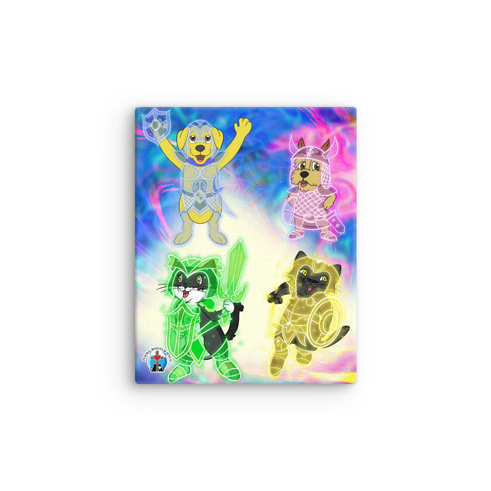 Pooks, Boots and Jesus Armor of God Thin canvas