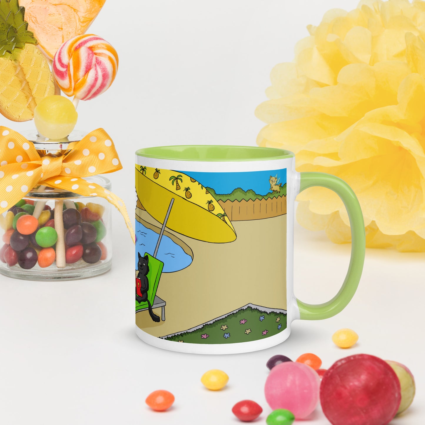 Pooks, Boots and Jesus Summer Fun Mug with Color Inside