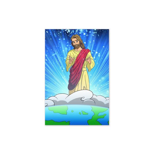 Pooks, Boots and Jesus Praise the Lord Greeting card