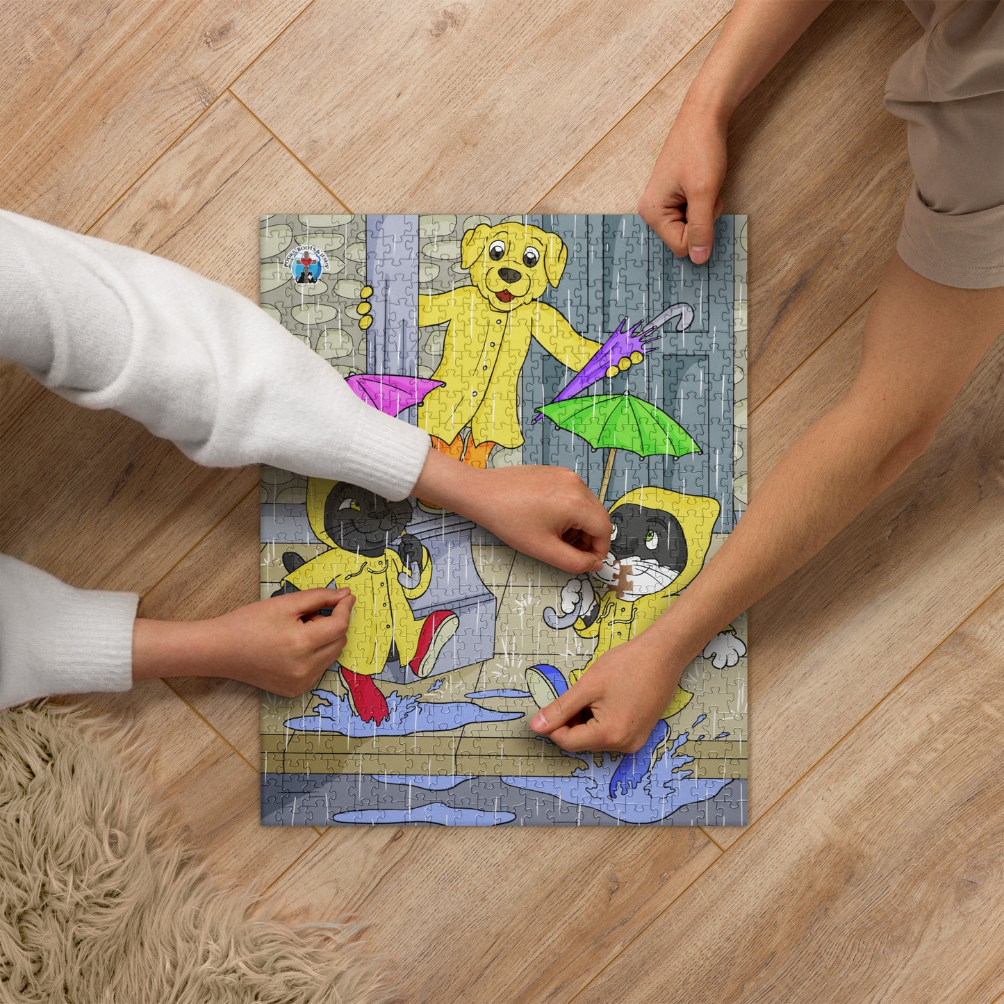 Pooks, Boots and Jesus The Rain Jigsaw puzzle