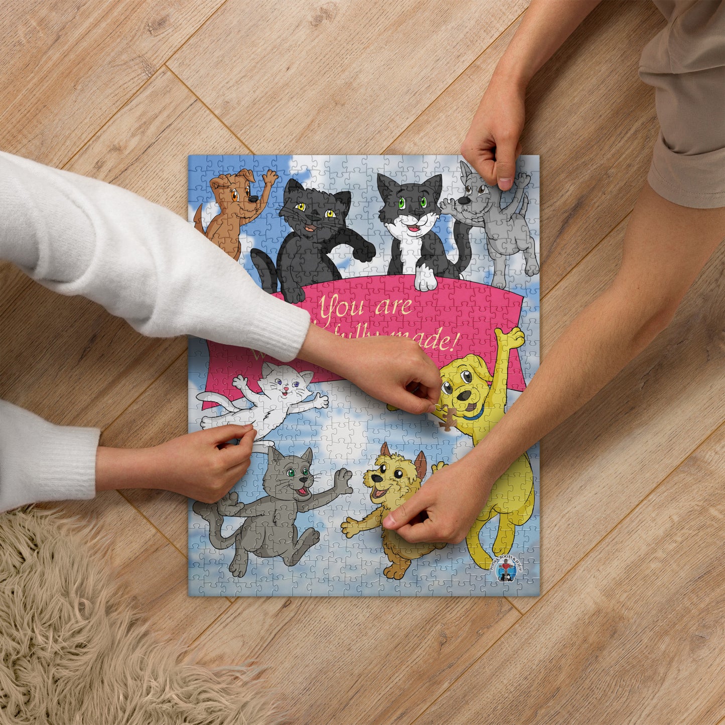 Pooks, Boots and Jesus Wonderfully Made Jigsaw puzzle
