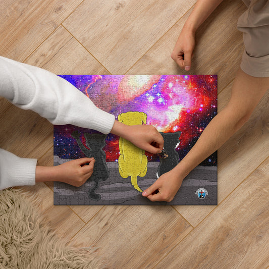 Pooks, Boots and Jesus Galaxy Jigsaw puzzle