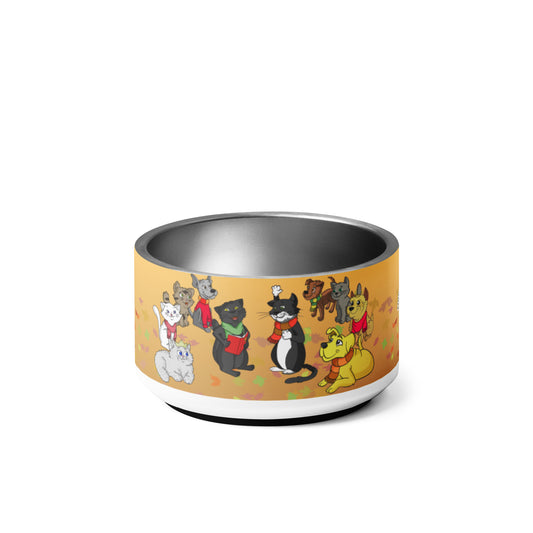 Pooks, Boots and Jesus Fall Pet bowl