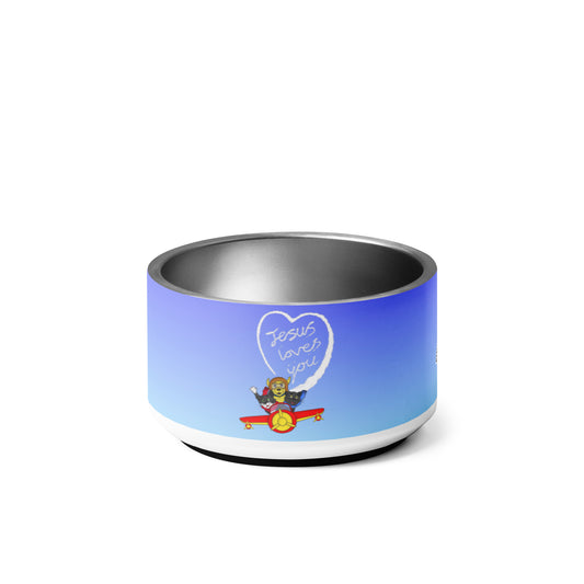 Pooks, Boots and Jesus Airplane Pet bowl